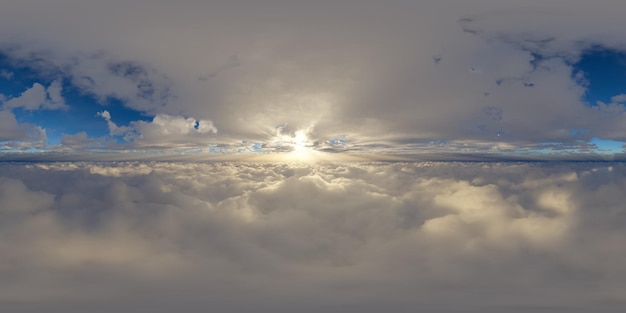 Foto blick auf den farbenfrohen hintergrund des wolkenlandes