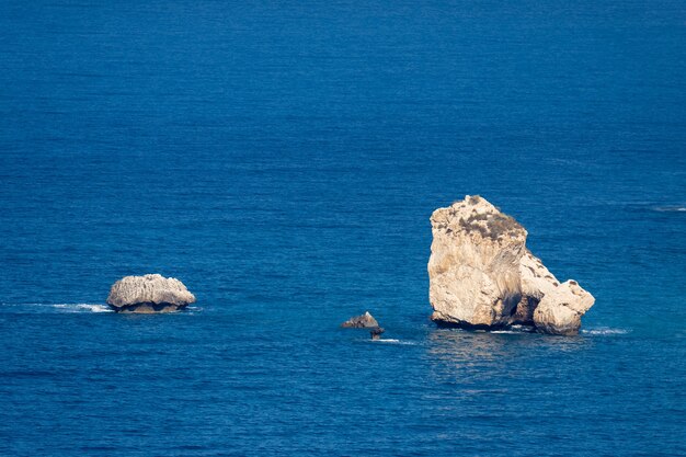 Blick auf den Felsen der Aphrodite in Zypern