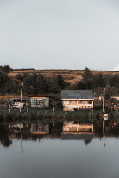 Foto blick auf den fluss