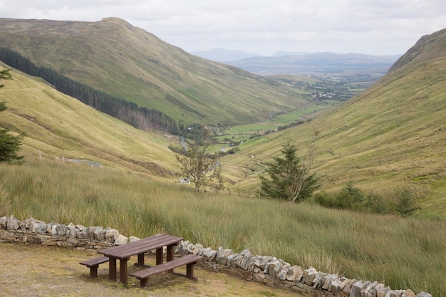 Blick auf den Glengesh Mountain Pass in Donegal, Irland