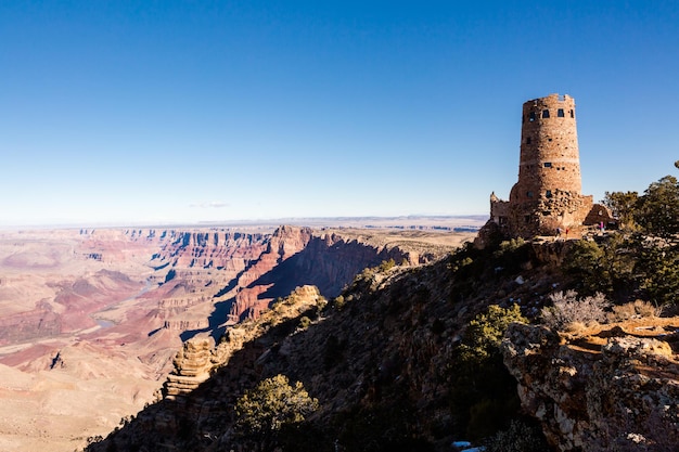 Blick auf den Grand Canyon vom South Rim im Winter.