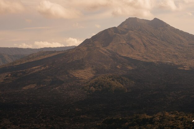 Blick auf den Mount Gunung Batur, den Vulkan Kintamani auf Bali, Indonesien