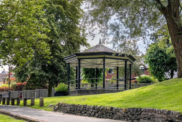 Blick auf den Musikpavillon in LLangollen, Wales