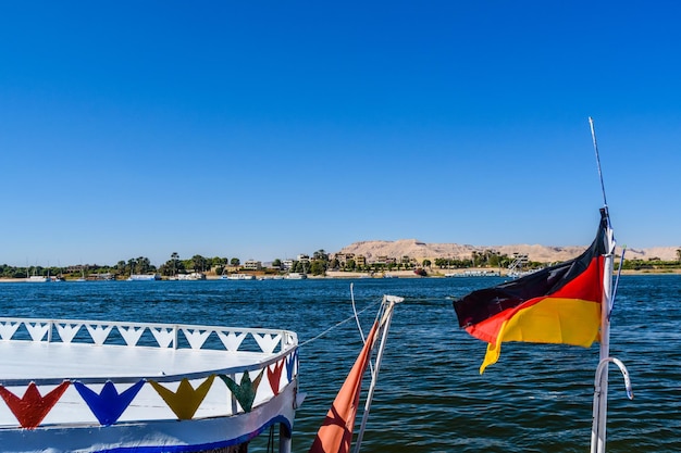 Blick auf den Nil in Luxor, Ägypten