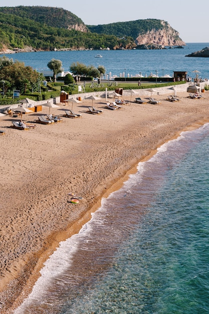 Blick auf den Sandstrand