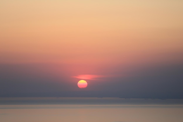 Blick auf den Sonnenuntergang