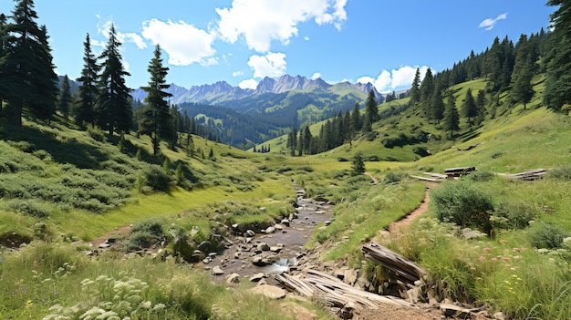 Blick auf den Wald