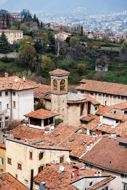 Blick auf die Altstadt von Bergamo italien