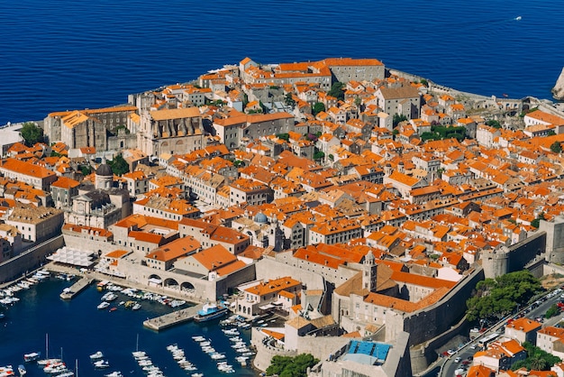 Blick auf die Altstadt von Dubrovnik von der Aussichtsplattform