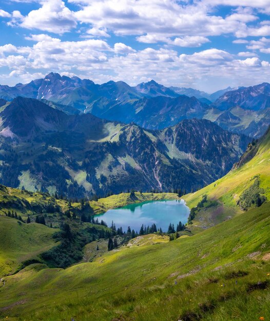 Foto blick auf die berge