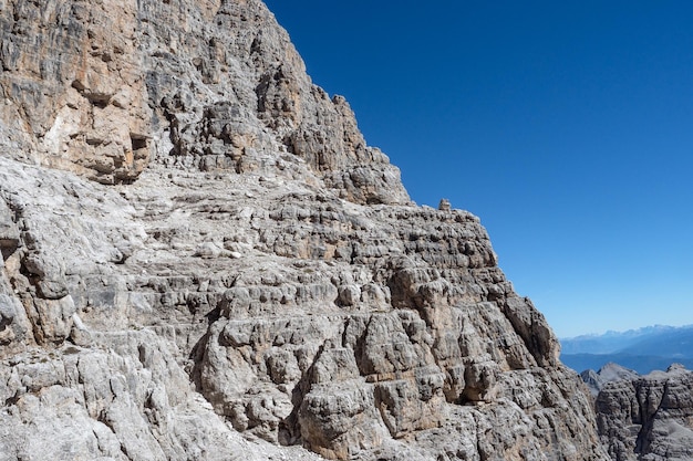 Blick auf die Berggipfel Brenta-Dolomiten Trentino Italien