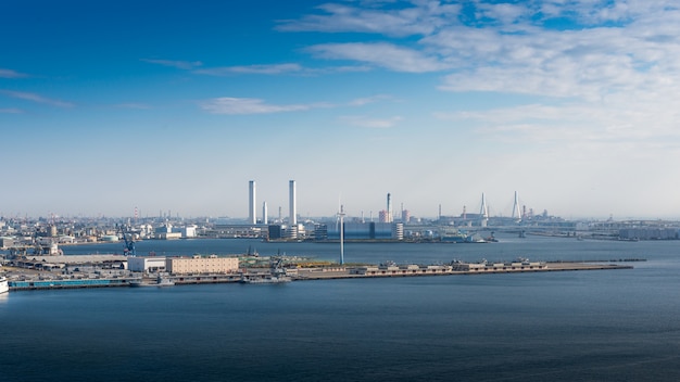 Blick auf die Bucht von Yokohama