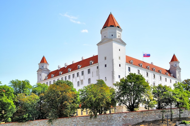 Blick auf die Burg Bratislava, Slowakei