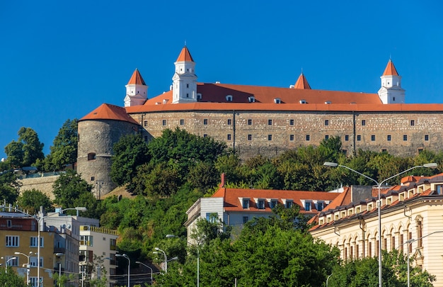 Blick auf die Burg Bratistava