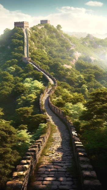 Blick auf die Chinesische Mauer