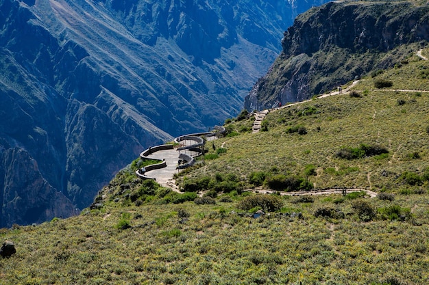 Blick auf die Colca-Schlucht in Peru