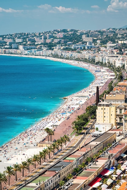 Blick auf die Côte d'Azur in Nizza, Frankreich