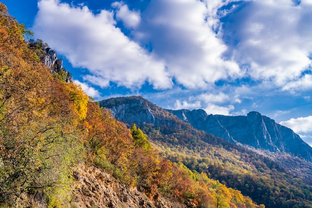 Blick auf die Donauschlucht bei Djerdap in Serbien