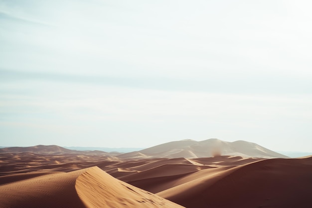 Foto blick auf die dünen der sahara