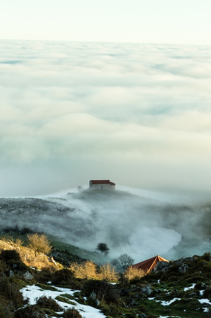 Blick auf die Einsiedelei von La Magdalena