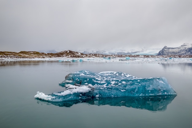 Blick auf die Eislagune Jökulsárlón