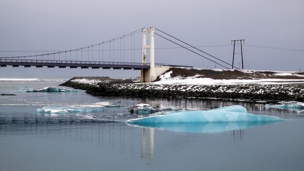 Blick auf die Eislagune Jökulsárlón