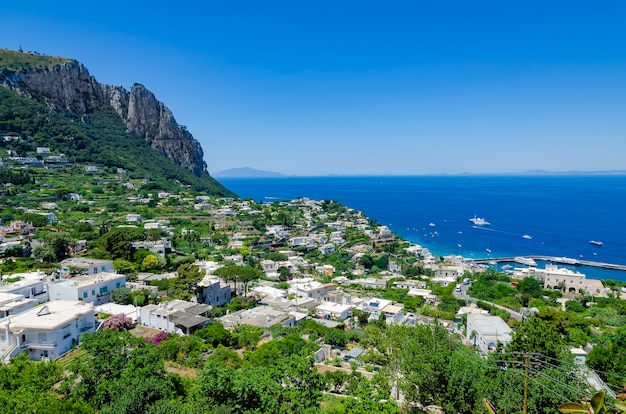 Blick auf die Insel Capri, Italien