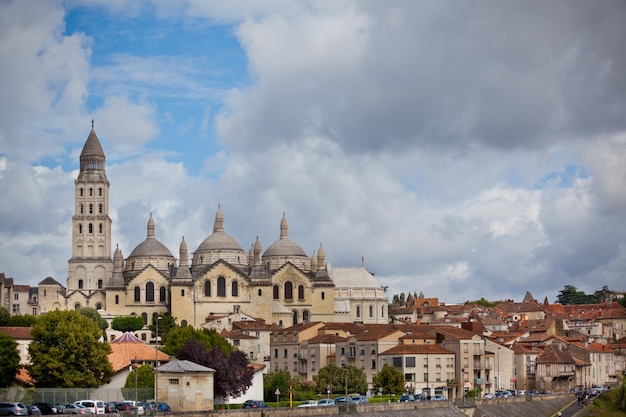 Blick auf die Kathedrale Saint Front in Perigord, Frankreich