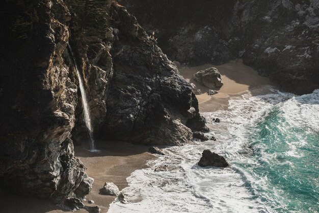 Blick auf die küste von big sur in kalifornien, usa