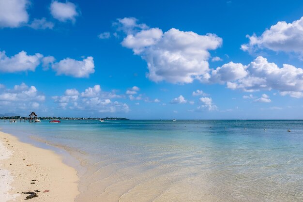 Blick auf die Küste von Mauritius