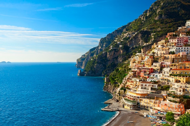 Blick auf die Küste von Positano