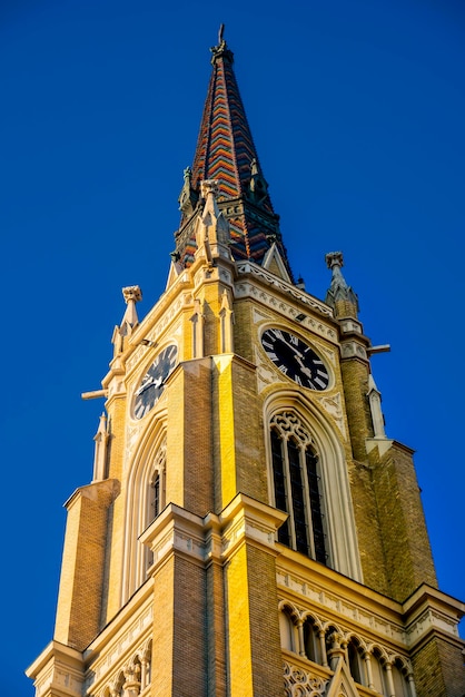 Blick auf die Name of Mary Church in Novi Sad, Serbien