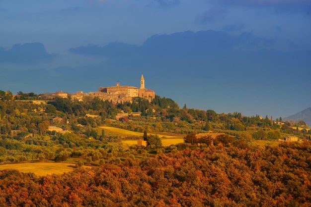 Blick auf die Pienza