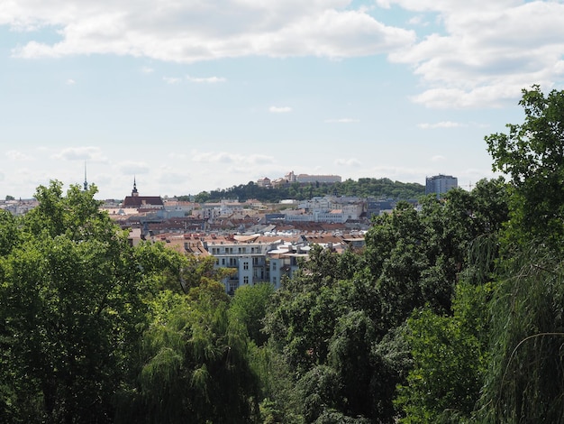 Blick auf die Stadt Brünn