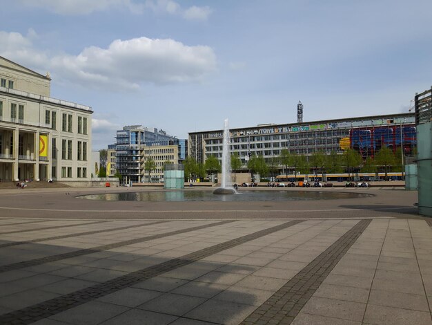 Foto blick auf die stadt gegen den himmel