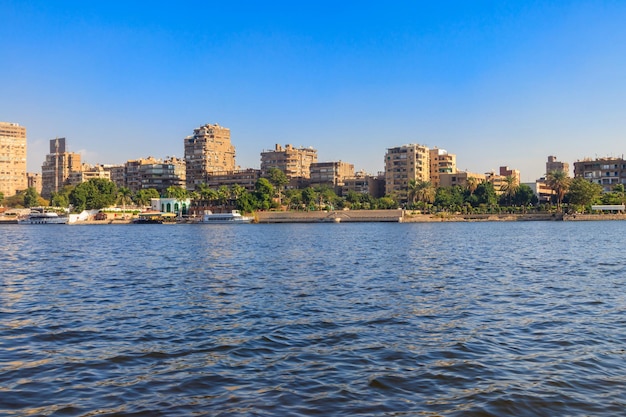 Blick auf die Stadt Kairo und den Nil in Ägypten