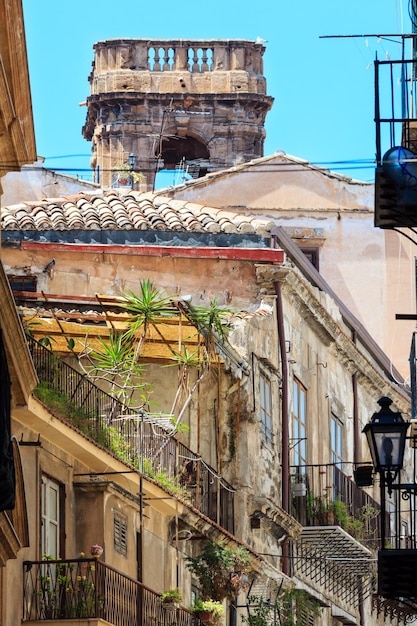 Blick auf die Stadt Palermo Sizilien Italien