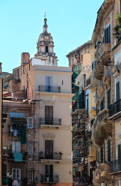 Blick auf die Stadt Palermo Sizilien Italien