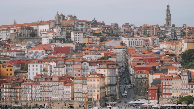 Blick auf die Stadt Porto. Altes Gebäude der Stadt Porto, Portugal