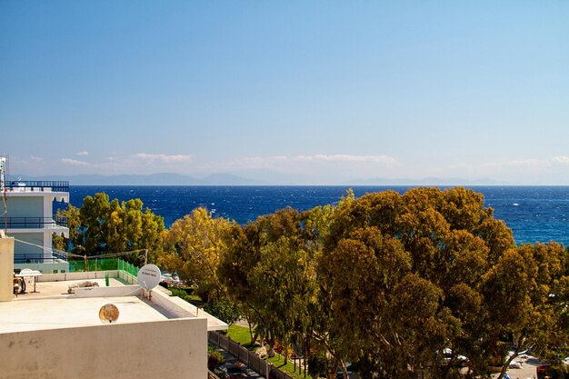 Blick auf die Stadt Rhodos Griechenland