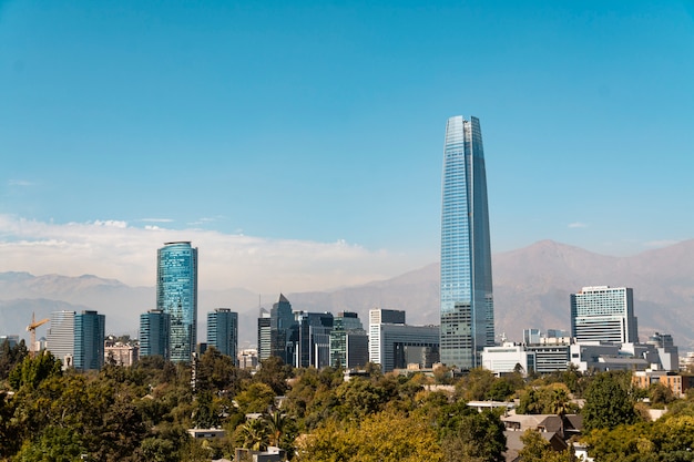 Blick auf die Stadt Santiago de Chile