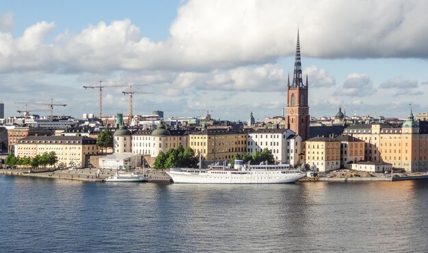 Blick auf die Stadt Stockholm
