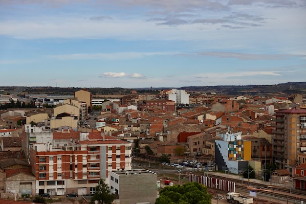 Blick auf die Stadt Tarrega in Spanien