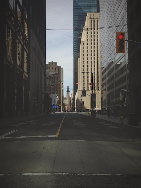 Blick auf die Straße im Stadtzentrum