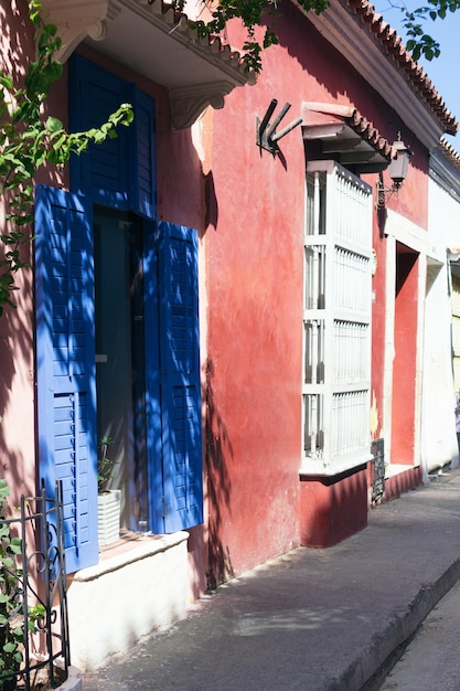 Blick auf die Straße in Cartagena Kolumbien