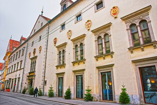 Blick auf die Straße in der Altstadt von Graz in Österreich