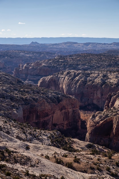 Blick auf eine amerikanische Landschaft Hintergrund Utah