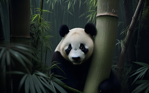 Blick auf einen Pandabären in der Natur
