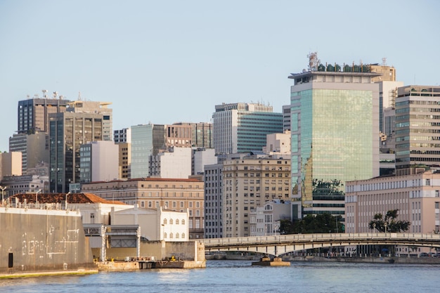 Blick auf Gebäude in der Innenstadt von Rio de Janeiro, Brasilien