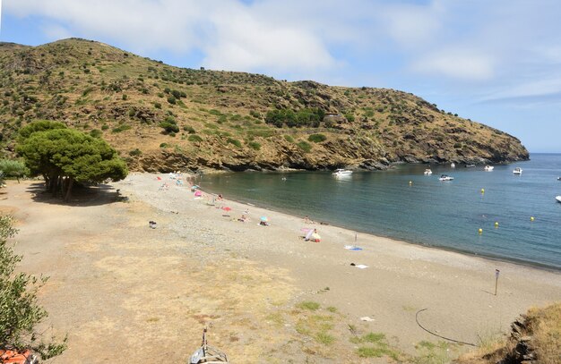 Blick auf Joncols Strand in Alt Emporda